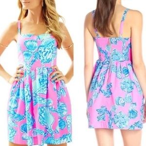 Lilly Pulitzer Ardleigh Dress in Barefoot Princess with Built in Bra - Size XS 2